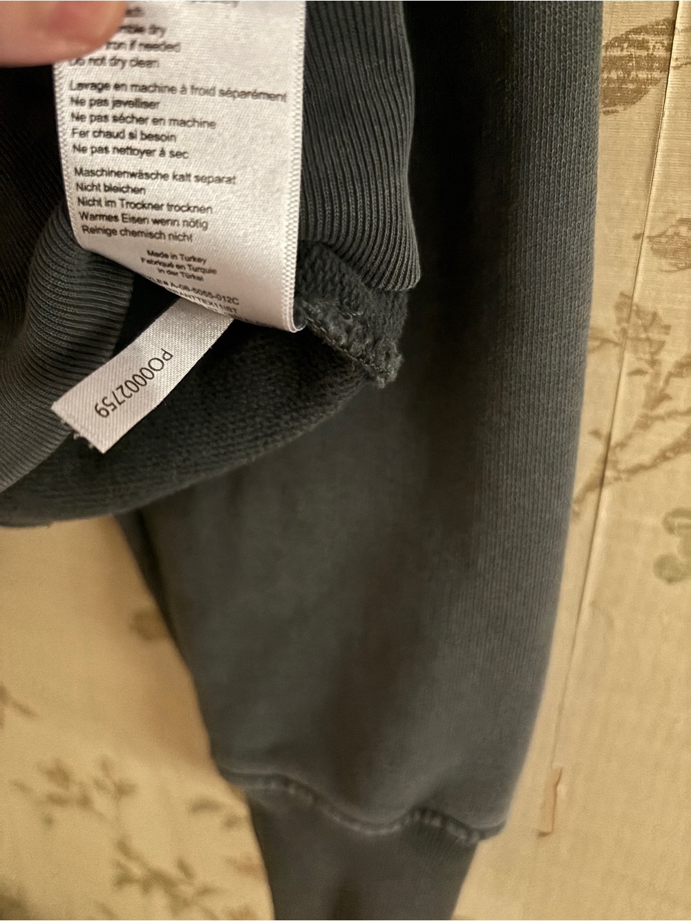 Anine Bing Black 'PARIS' Crewneck Sweater with White Script - Picture 4 of 4